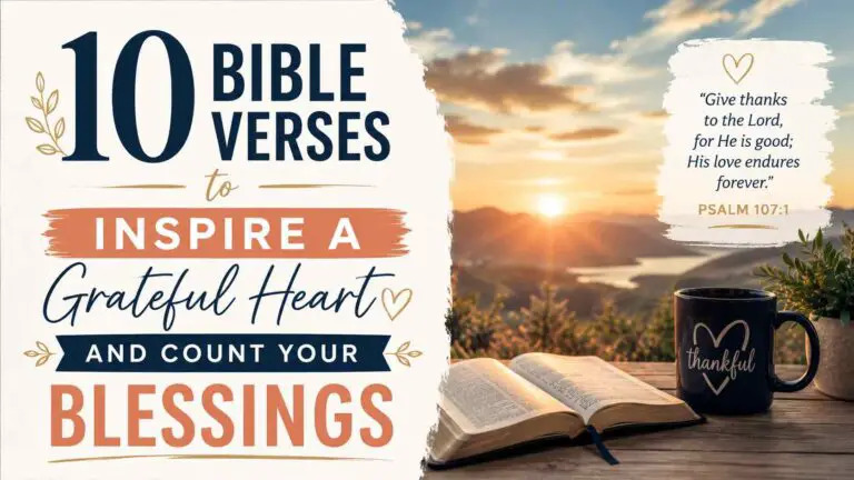 10 Bible Verses to Inspire a Grateful Heart and Count Your Blessings