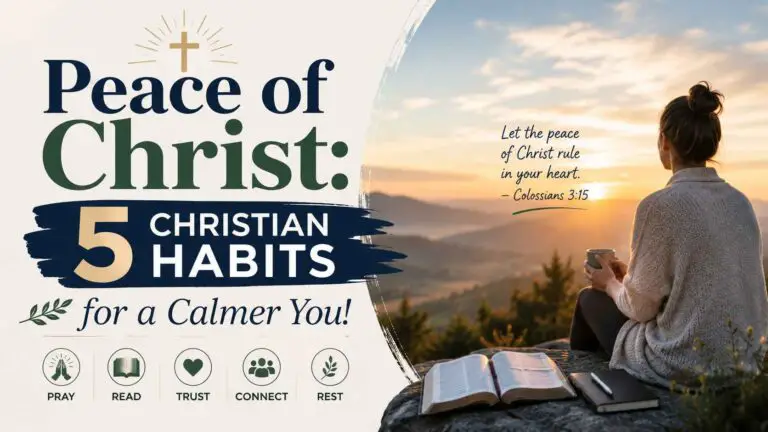 Christian Habits For A Calmer You