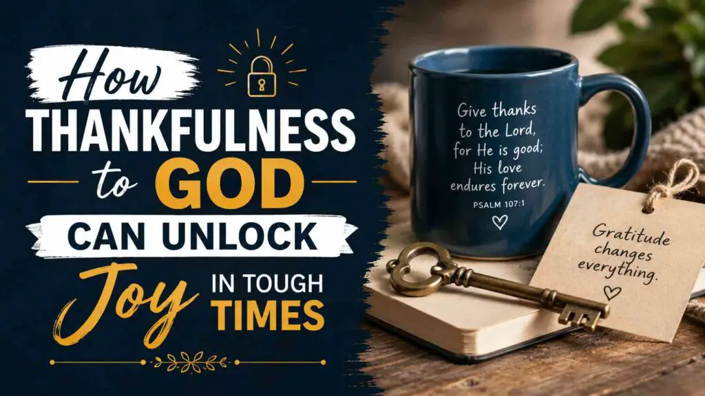 How Thankfulness To God Can Unlock Joy In Tough Times